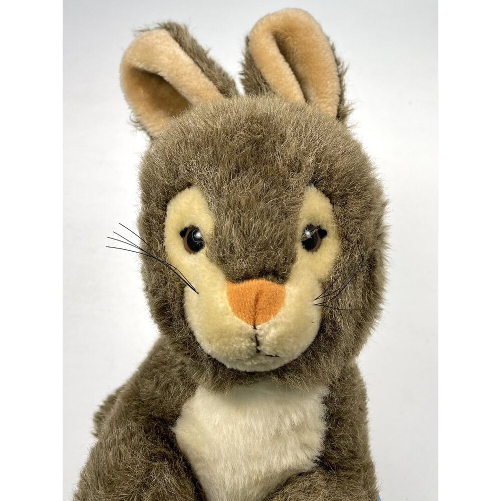 VTG APPLAUSE 15" Brown Plush Stuffed Bunny Rabbit WILMA by Effe Korea Easter EUC